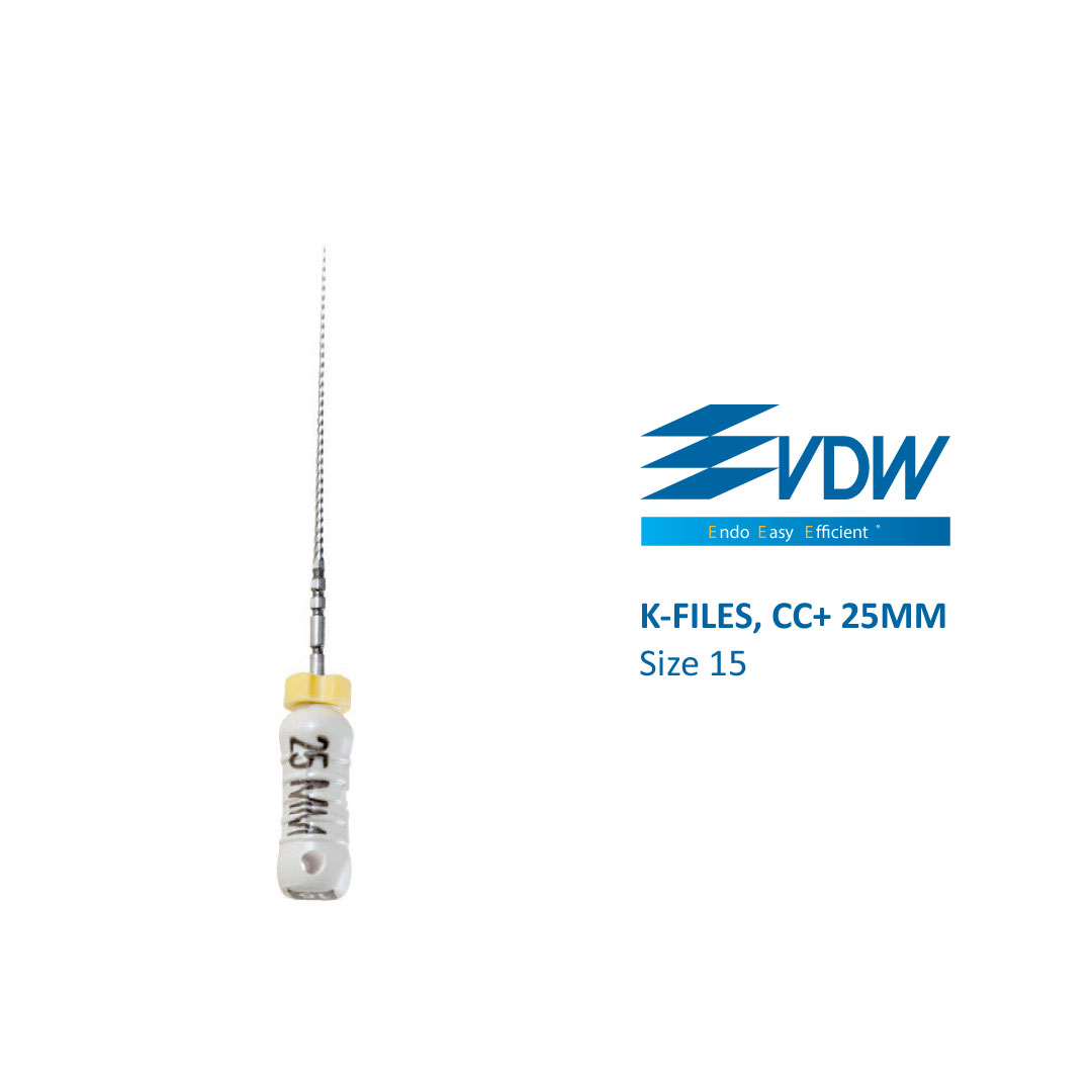 K FILES CC 25MM Size 15 SA Dental