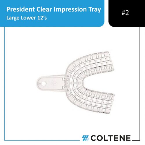 PRESIDENT imp.tray lower full arch large 12's #2