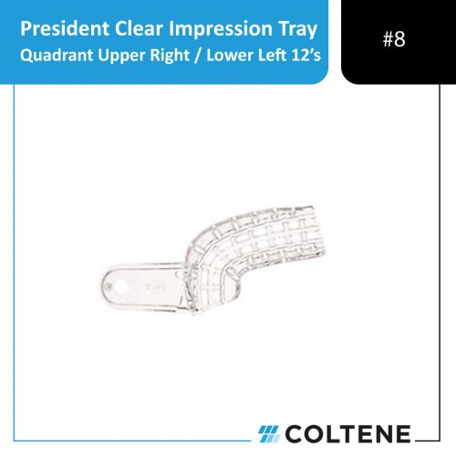 PRESIDENT imp.tray upr right/lwr left quadrant 12's #8