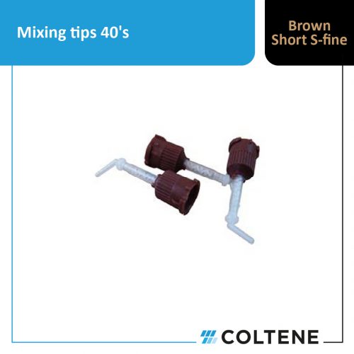 Mixing tips 40's - brown short s-fine