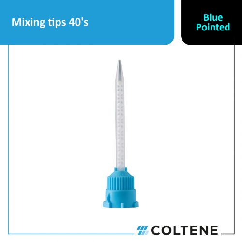 Mixing tips 40's - blue pointed