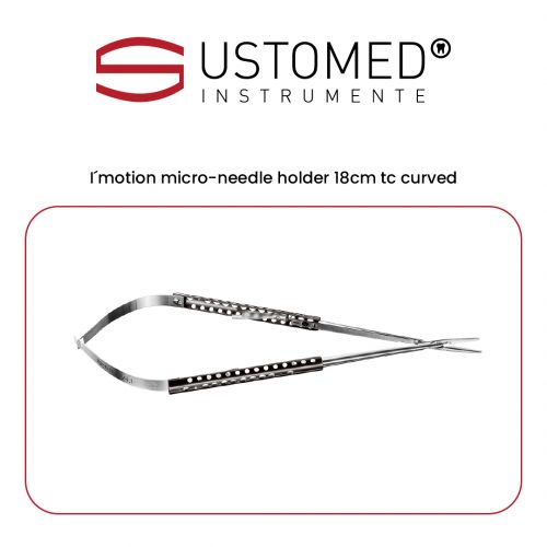 I?motion micro-needle holder 18cm tc curved