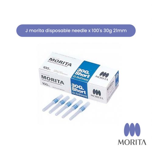 J morita disposable needle x 100's 30g 21mm