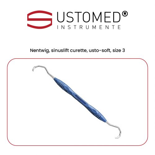 Nentwig, sinuslift curette, usto-soft, size 3