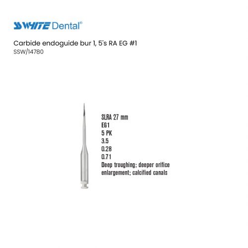 Carbide endoguide bur 1, 5's RA EG #1