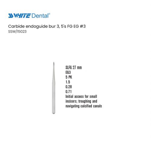 Carbide endoguide bur 3, 5's FG EG #3
