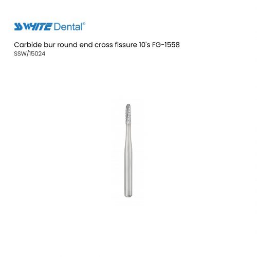 Carbide bur round end cross fissure 10's FG-1558