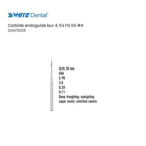 Carbide endoguide bur 4, 5's FG EG #4