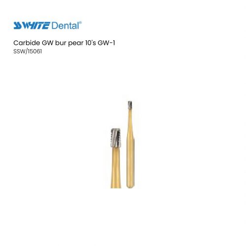 Carbide GW bur pear 10's GW-1