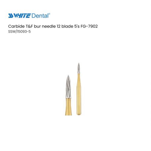Carbide T&F bur needle 12 blade 5's FG-7902