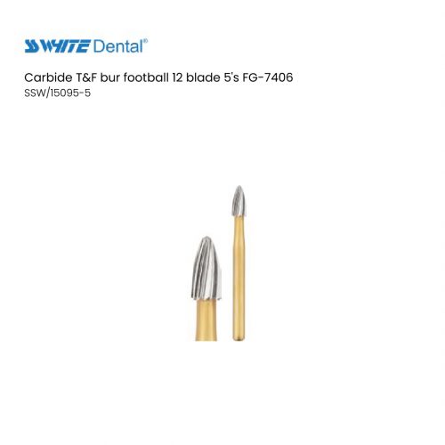 Carbide T&F bur football 12 blade 5's FG-7406