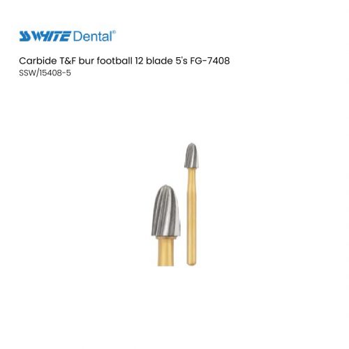 Carbide T&F bur football 12 blade 5's FG-7408