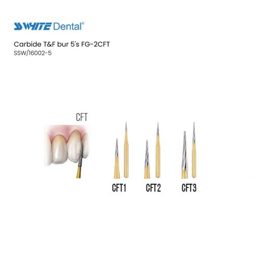 Carbide T&F bur 5's FG-2CFT