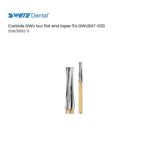 Carbide GWU bur flat end taper 5's GWU847-020