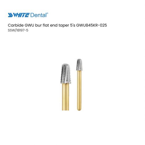 Carbide GWU bur flat end taper 5's GWU845KR-025