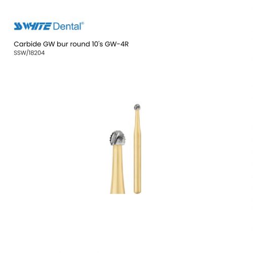Carbide GW bur round 10's GW-4R