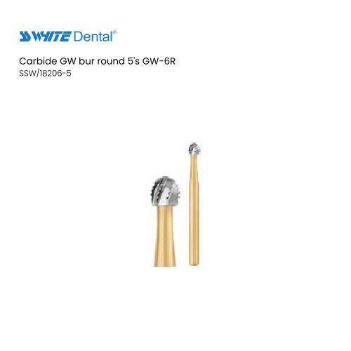 Carbide GW bur round 5's GW-6R