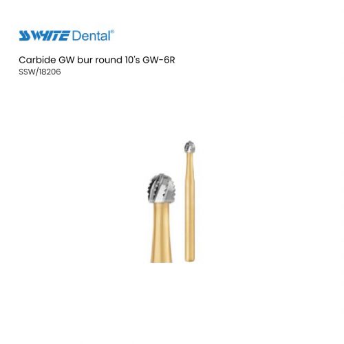 Carbide GW bur round 10's GW-6R