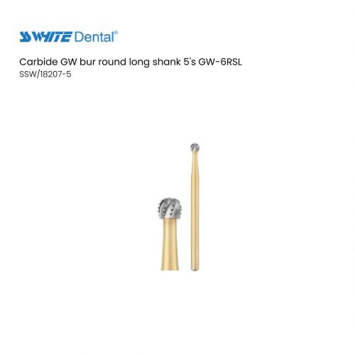 Carbide GW bur round long shank 5's GW-6RSL