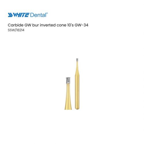 Carbide GW bur inverted cone 10's GW-34