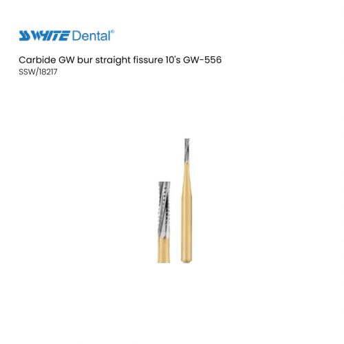 Carbide GW bur straight fissure 10's GW-556