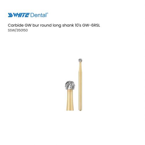 Carbide GW bur round long shank 10's GW-6RSL