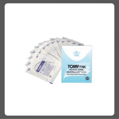 White wire sentalloy acu 014 lower medium, pk of 10