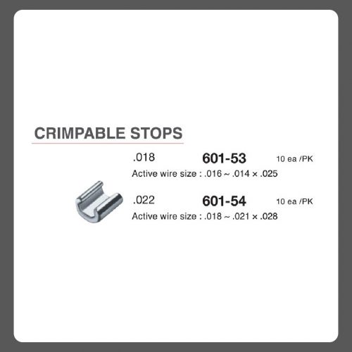 Crimpable stops .018 10's