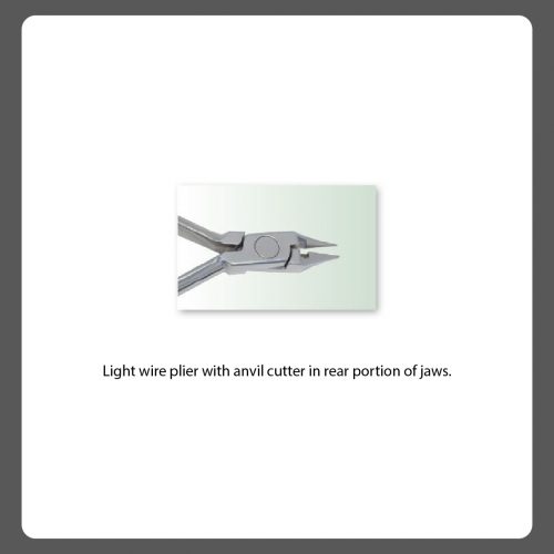 Light wire plier with cutter