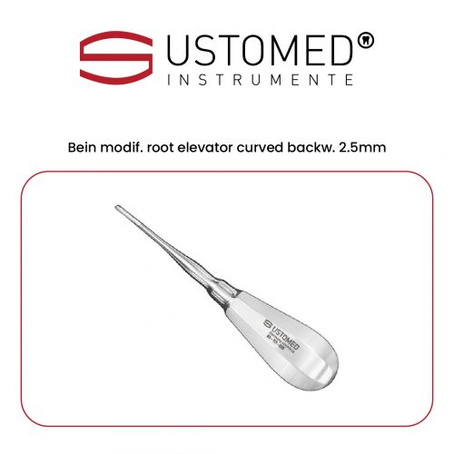 Bein modif. root elevator curved backw. 2.5mm